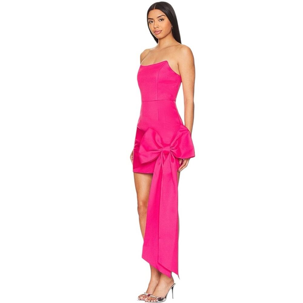Elliatt Strapless Mini Dress‎ with Oversized Side Bow Cocktail Statement